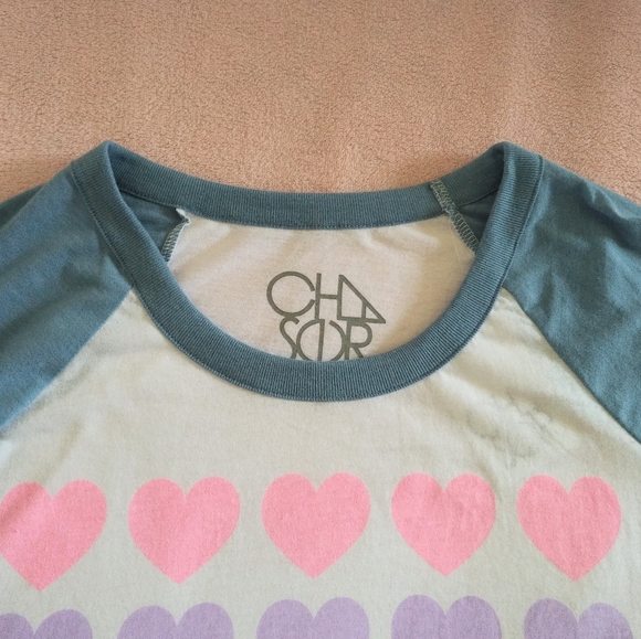 Chaser Pastel Hearts💕 Raglan (Baseball⚾) Tee - Picture 3 of 12